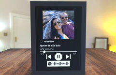 Quadro Interativo Spotify - Presente, Dia dos Namorados, Surpresa, Criativo, Namorado, Namorada, Casal - loja online