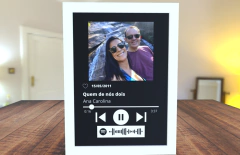 Quadro Interativo Spotify - Presente, Dia dos Namorados, Surpresa, Criativo, Namorado, Namorada, Casal - comprar online