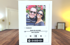 Quadro Interativo Spotify - Presente, Dia dos Namorados, Surpresa, Criativo, Namorado, Namorada, Casal na internet