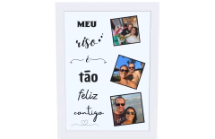 Quadro meu riso é tão feliz contigo - comprar online