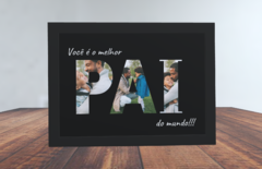 Quadro Dia dos Pais - XOXO - Surpreenda com Amor