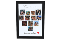 Quadro do dia das Mães - Todo amor do mundo - XOXO - Surpreenda com Amor