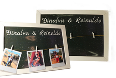 Quadro Romântico 3D Polaroids - Presente, Surpresa, Namorado, Namorada, Criativo na internet