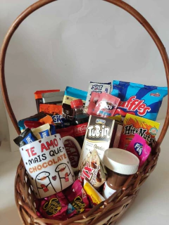 CESTA chocolate Rubi - Caneca- Presente Perfeito - XOXO - Surpreenda com Amor