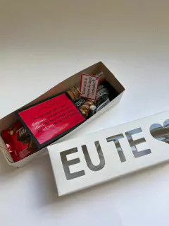 Kit Você tem a chave do coração caixa "Eu te <3" - Presente, Namorado - XOXO - Surpreenda com Amor