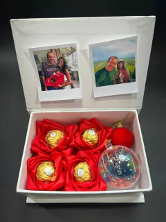 Caixa Laços Eternos de Natal - Personalizada com Polaroid - comprar online