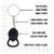 Imagen de 50 Llaveros Destapador Colgante Black