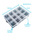 Set X 10 Caja Organizadora Plástica 12 Divisiones Bijou/Pesca - Elben Import