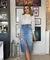 Saia Midi Destroyed Jeans Feminino - 01.01.9046 na internet