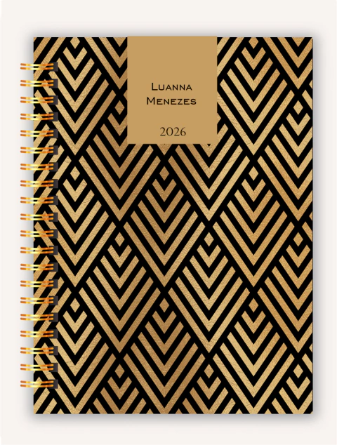 AGENDA PERSONALIZADA FEMININA 2026 | OURO - comprar online