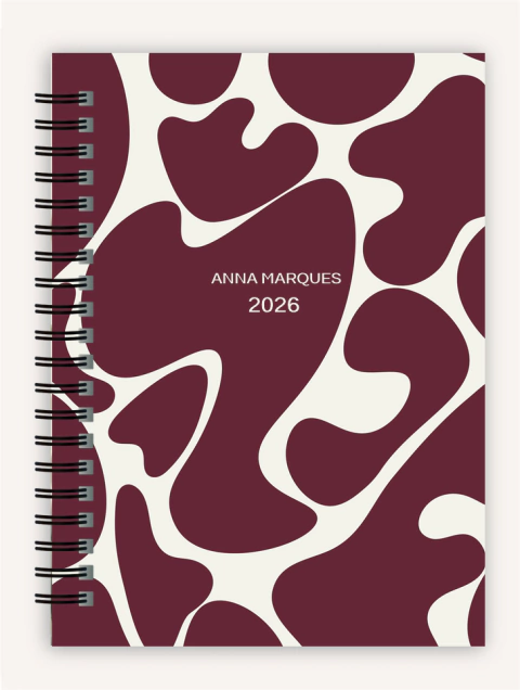 AGENDA PERSONALIZADA FEMININA 2026 | ESTRUTURA