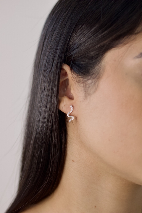 Brinco Cobra Prata 925