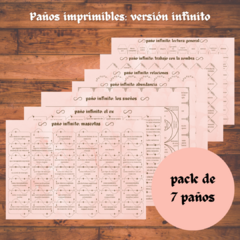 Paños imprimibles: infinito