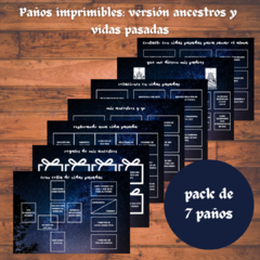 Paños imprimibles: ancestros & vidas pasadas