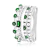 anel todo cravejado com pedras prata 925 verde e branco - 18059