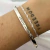 Bracelete Escrito Prata 925 - 6816