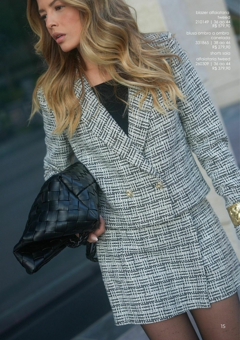 Short Saia tweed - comprar online