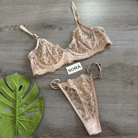 Conjunto con Aro Encaje