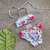 Bikini Niña Kids Fondo Blanco flor - comprar online