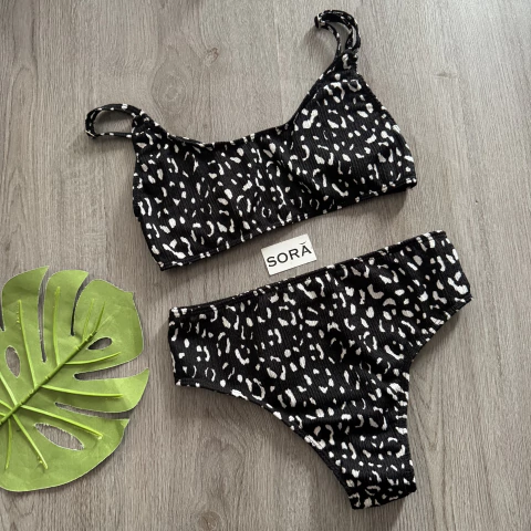 Bikini Tiro Alto Print