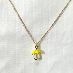 Colar Yellow Umbrella HIMYM - Corrente Dourada + caixinha - comprar online