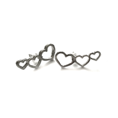 brinco ear cuff coração