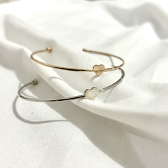 BRACELETE CORAÇÃO PRATEADO - comprar online