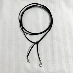 CHOKER NÓ DOIS CORAÇÕES PRATEADO - comprar online