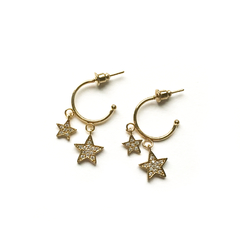 Brinco Argolinha Estrela Cadente - comprar online