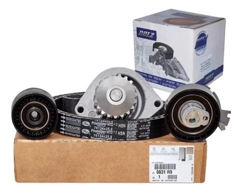Kit de Distribucion Original + Bomba de Agua Dolz 1.6 16v Nafta - 206 207 208 306 307 308 408 Partner C3 C4 Lounge Berlingo Xsara Picasso