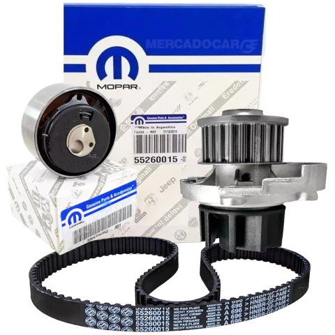 Kit de Distribucion Original + Bomba de Agua SKF 1.4 8v EVO Nafta - 500 Fiorino Palio Punto Siena Nuevo Uno Qubo