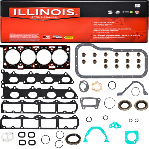Juego juntas de Descarbonizacion + Retenes ILLINOIS 1.6 Torque 16v - Palio Siena Tipo Strada Bravo