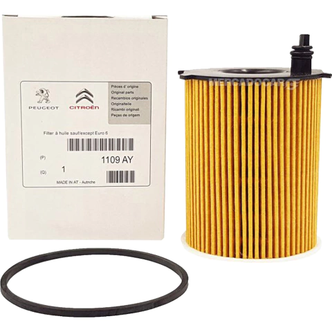 Filtro De Aceite 100% Original 1.4 Hdi/ 1.6 8v Hdi - 207 301 308 408 Expert Partner C4 Berlingo C4 Lounge C-Elysee