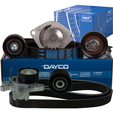 Kit de Distribucion Dayco + Bomba de Agua SKF + Kit Poly-v 1.6 16v - 206 207 Partner Berlingo