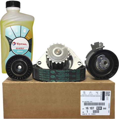Kit de Distribucion Original + Bomba de Agua SKF + Refrigerante Concentrado x 1 L Total 1.6 16v Nafta - 206 207 208 306 308 408 Partner C3 C4 C4 Lounge Berlingo Picasso Xsara