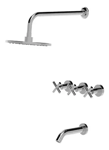 Grifería Ducha Doble Comando Vasser 13/1041