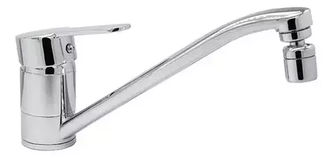 Grifería Monocomando Cocina Con Rotula Cromo Aqualaf Alumine 56004rt