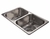 Bacha de cocina pileta doble R63/18F Johnson Acero