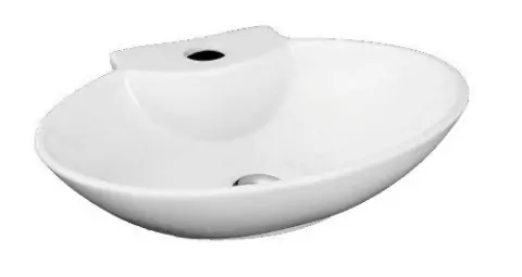 Lavatorio Baño Cordenons Ónix Oval Colgar 42x42x11 Cerámica 1 Agujero