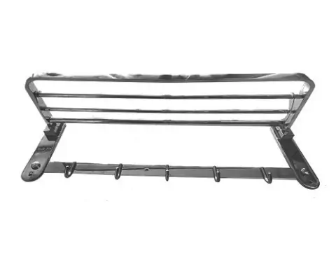 Repisa toallero de Baño en Acero Inoxidable 60x24x18 cm