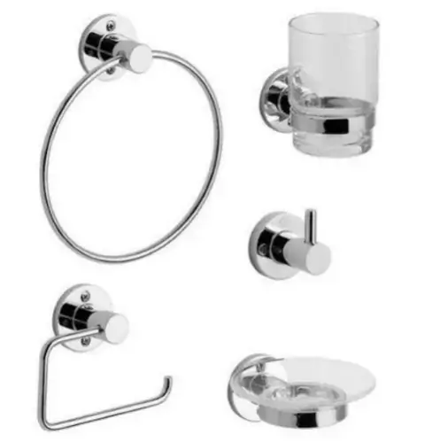 Accesorios Baño FV Arizona 0179.05/B1 Kit 5 Piezas Cromo Alta Calidad