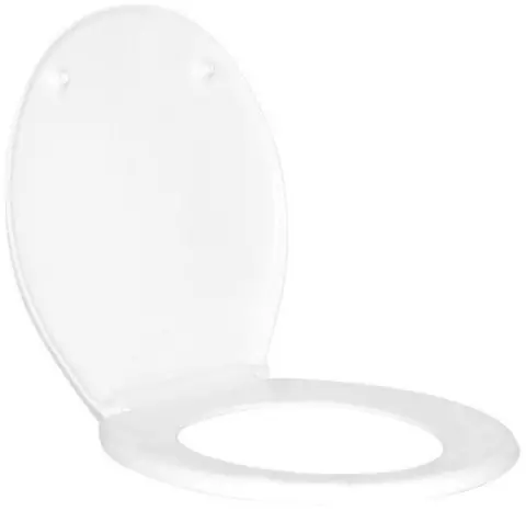 Asiento y tapa inodoro universal Oval Blanca Daccord Asi00pp 70 01
