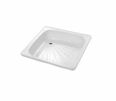 Pringles Receptaculo ducha 80x80 acero esmaltado blanco