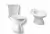 Juego Baño Inodoro Largo Mochila Apoyar + Bidet Capea Roca
