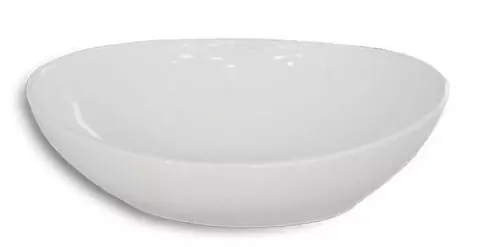 Bacha Baño Ónix Cordenons Oval 41x29x11.5 cm Porcelana Blanca Apoyar