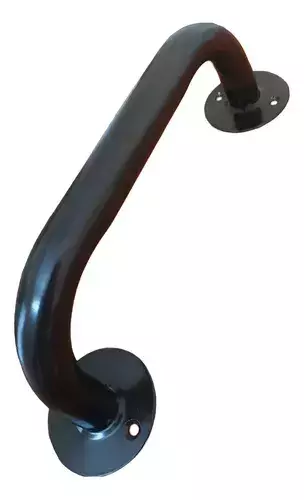 Barral Agarradera 35cm Acero Inoxidable Manija Negro - comprar online
