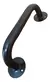 Barral Agarradera 55cm Acero Inoxidable Manija Negro - comprar online