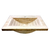 Lavatorio De Travertino Para Vanitory Baño Piedra 62x46cm