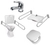 Combo Baño De Discapacitado Cordenons + Griferia + Barrales