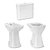 Sanitarios Altos Baño Discapacitados Inodoro Mochila Bidet